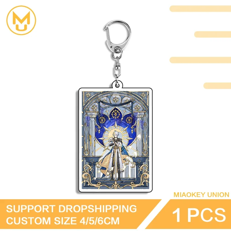 Honkai Star Rail Phainon Artistic Edgy Unique Eye Catching Double Sided Acrylic Key Chains Fancy Ingenious Novelty Jewelry