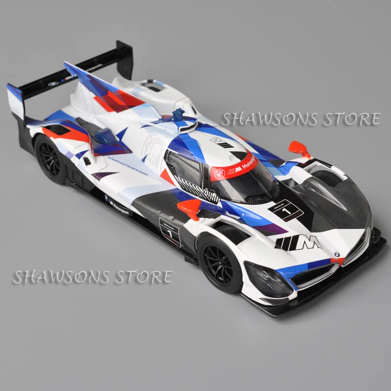 1:24 Scale Diecast Model Racing Car Toy BMW M Hybrid V8 Miniature Replica Sound & LightCollectible