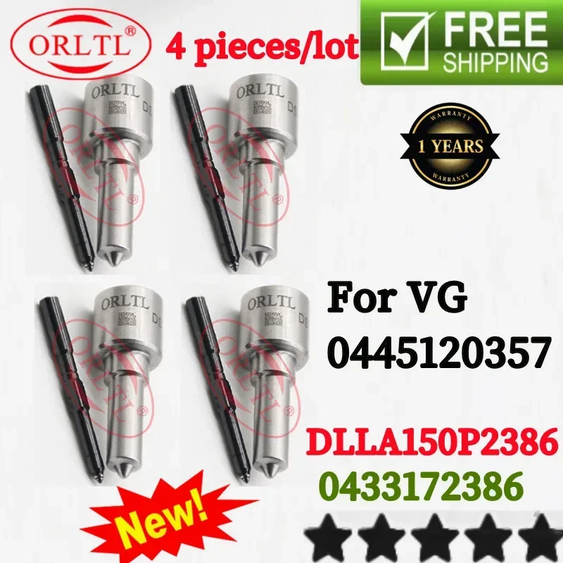 

4 Pcs DLLA150P2386 OEM 0433172386 Diesel Common Rail Nozzle For VG 0 445 120 357 0445120357 1034080002 WD615_CRS-EU4