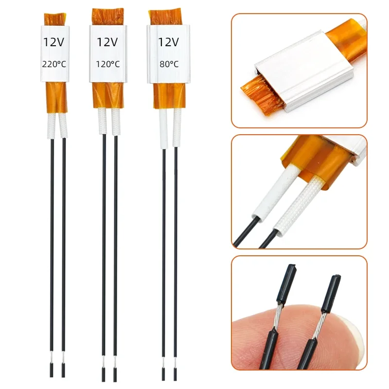 

PTC Heating Element 12V 80-240 Degrees Celsius Ptc Heaters Heating Element Hair Dryer Egg Incubator Thermistor Accessories