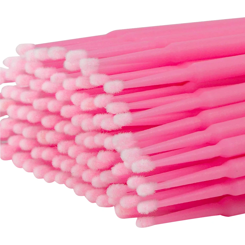 300/500pcs Micro Brush Eyelash Cleaning Brushes Lash Extension Individua Tools For Eyelashes Removing Swab MicroBrush Makeup