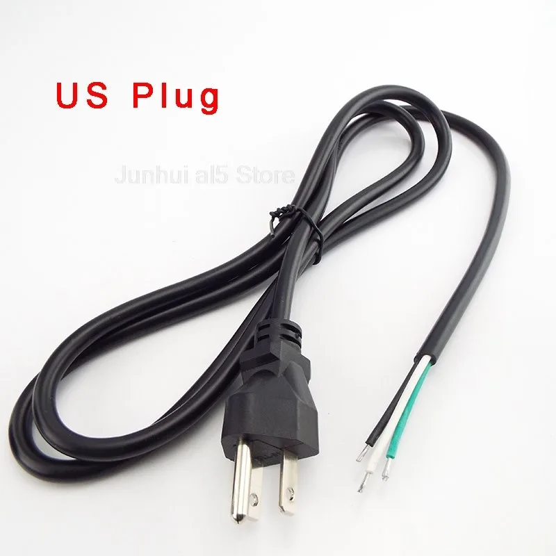 1.5m Power Cable Open End Rewired Laptop Power Supply Extension Cord For Electric Fan Vacuum Dishwashers B5
