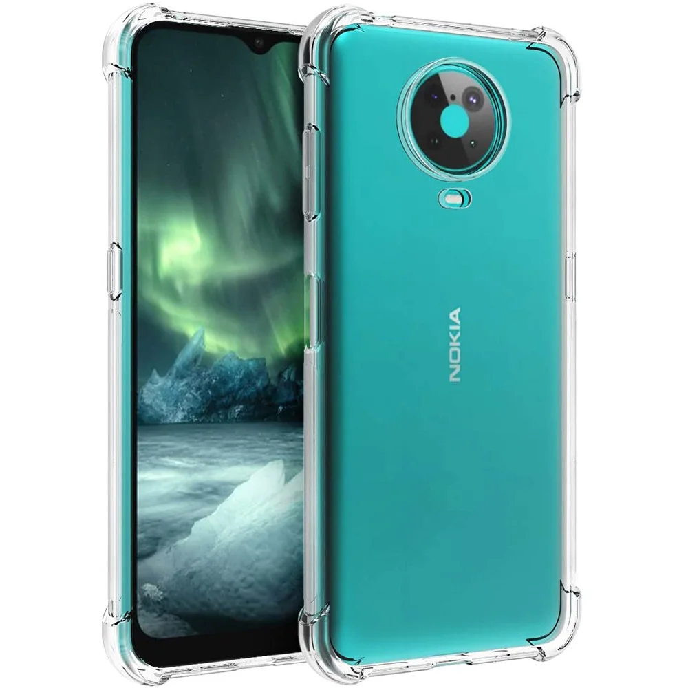 Case For Nokia G22 G21 G11 C01 C21 Plus Air Cushion Clear Soft TPU Airbag Back Cover for Nokia X30 G50 G60 5G G300 G400 G10 G20