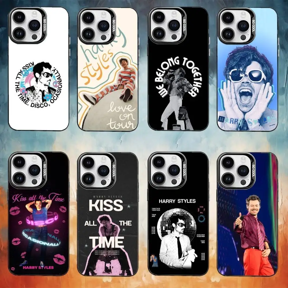 KISSCO H-Harry Style-S Phone Case For iPhone 17 16 15 14 13 12 11 Pro Max Plus Silver candy Matte Cover