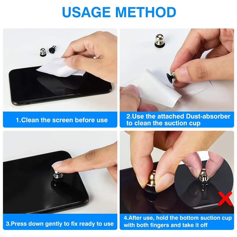 Washable Sucker Game Joystick Round Portable Mini Rocker Controller Suction Cup Type for Mobile Phone Tablet Game Operation