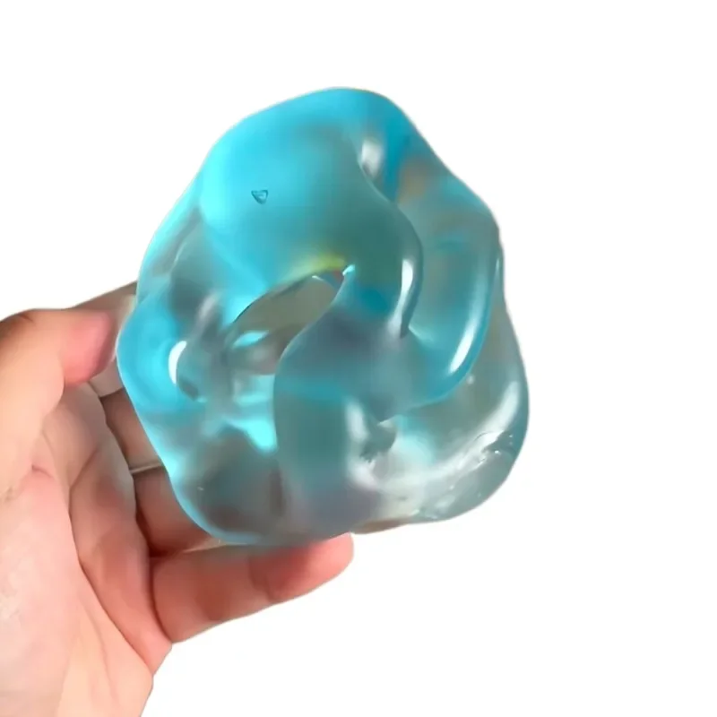 Blaue Maltose Squishy Spielzeuge Anti-Stress Sensorisches Fidget-Spielzeug Weiche Simulierte Transparente Blaue Maltose Langsam Zurückfederndes Entspannungsspielzeug – Detail 4