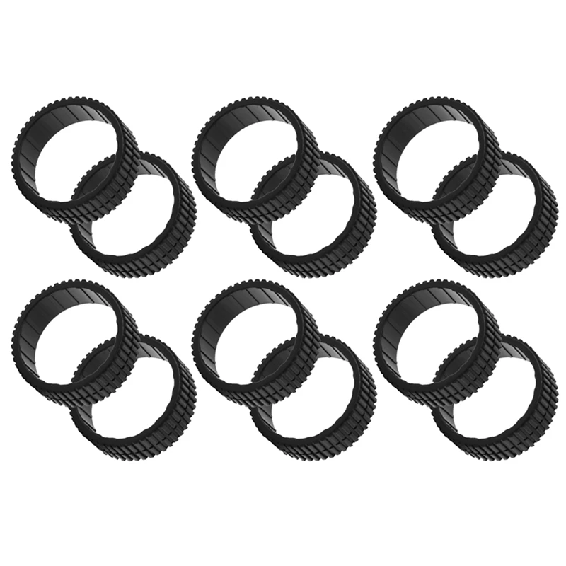 12Pcs Anti-Slip Caster Wheels Tire Rubber Wheels Tire For Irobot Braava 380 380T 320 Mint Plus 4200 4205 5200 5200C Tires