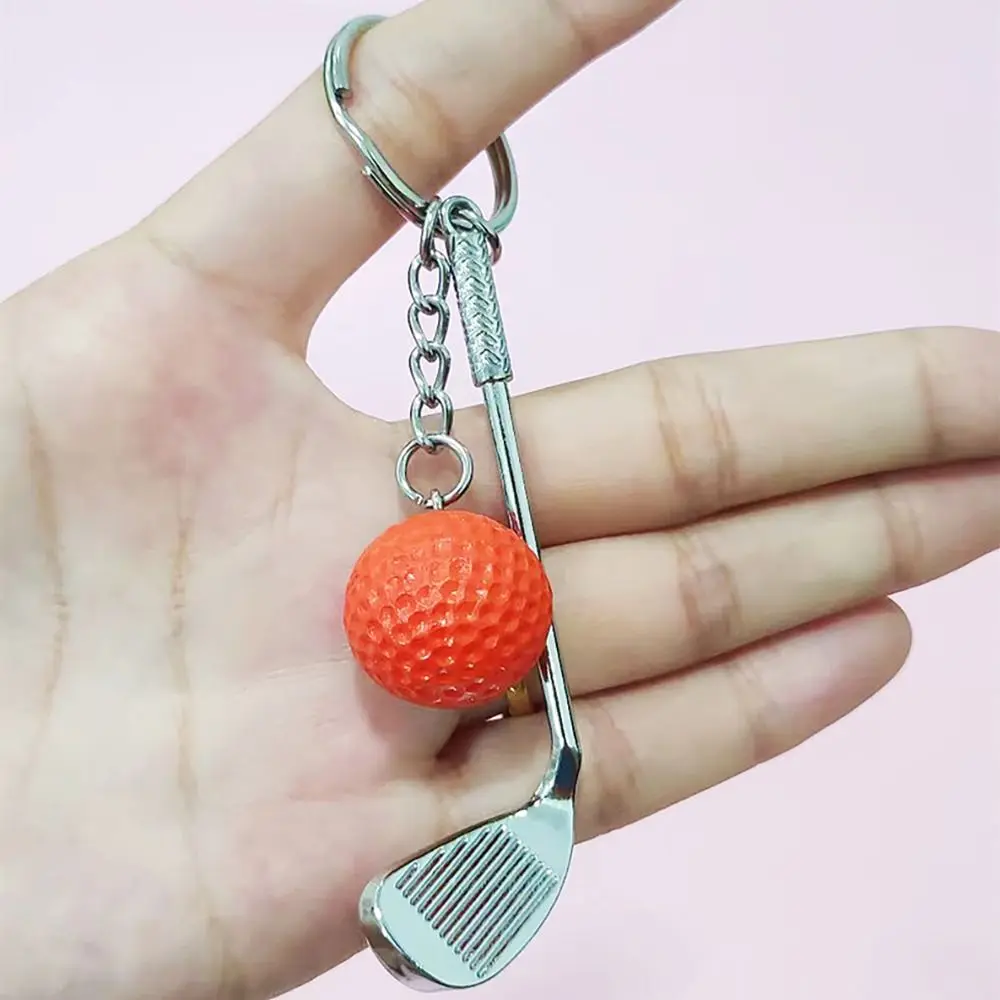 New Golf Ball Keychain Mini Funny Bag Pendant Metal Souvenir Sports Lovers