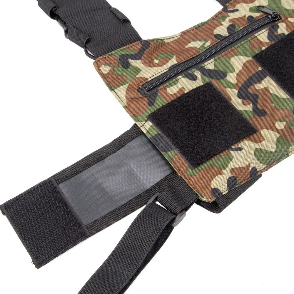 YiNiTone-BG-01 de camuflaje de la selva, arnés Universal para el pecho, bolsa de bolsillo, funda para Radio bidireccional