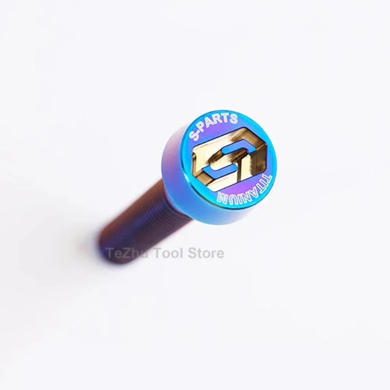 1pc Titanium Bolts Titanium Alloy Anti-theft Screw M6 M8 M10 X 20 25 30 35 40 45 50 55 60 70 75 80mm Modified Repair Screw