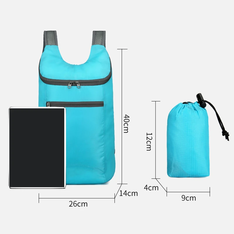 Lightweight Packable Backpack Foldable Ultralight Outdoor Folding Backpack Travel Daypack Bags Sports Daypack for Men Women