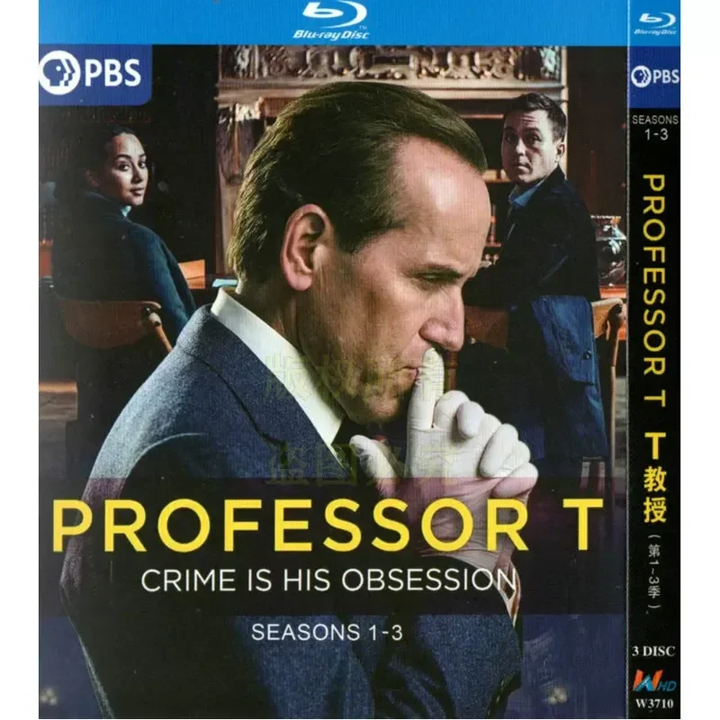 British Crime Drama TV Series Professor T Season 1-3 BD Blu-ray High Definition 3 Disc