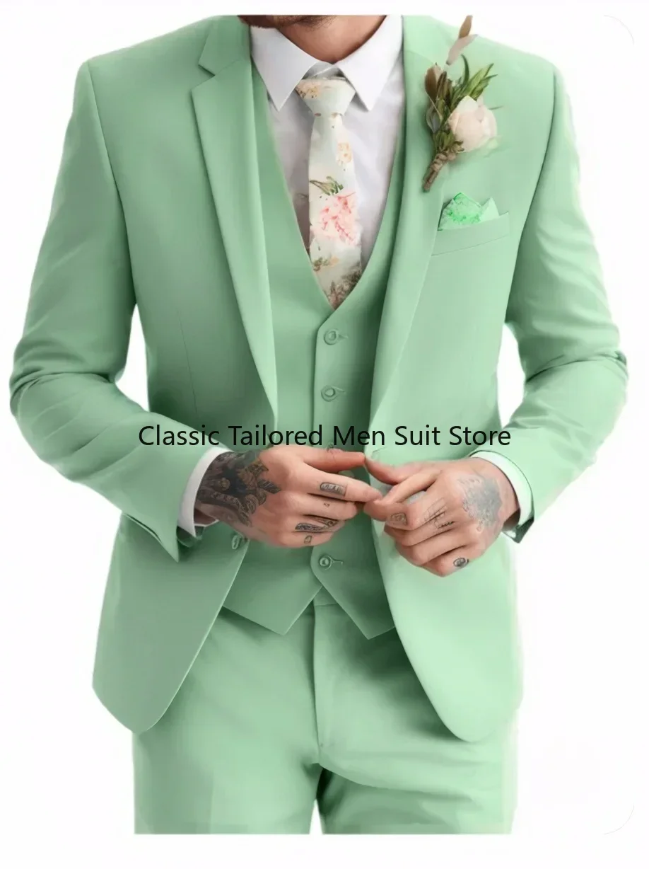 JKLMEN Special 3-Piece Suit Sage Green 3