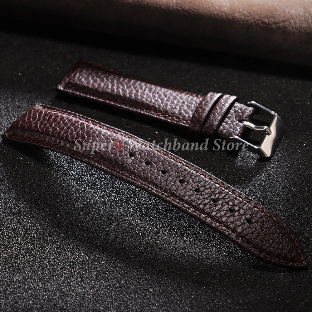 الجلود حزام (استيك) ساعة 10/12/14/16/18/20/22 مللي متر الليتشي نمط تصميم حزام لهواوي GT5/4/3 رجل امرأة حزام الساعات اكسسوارات