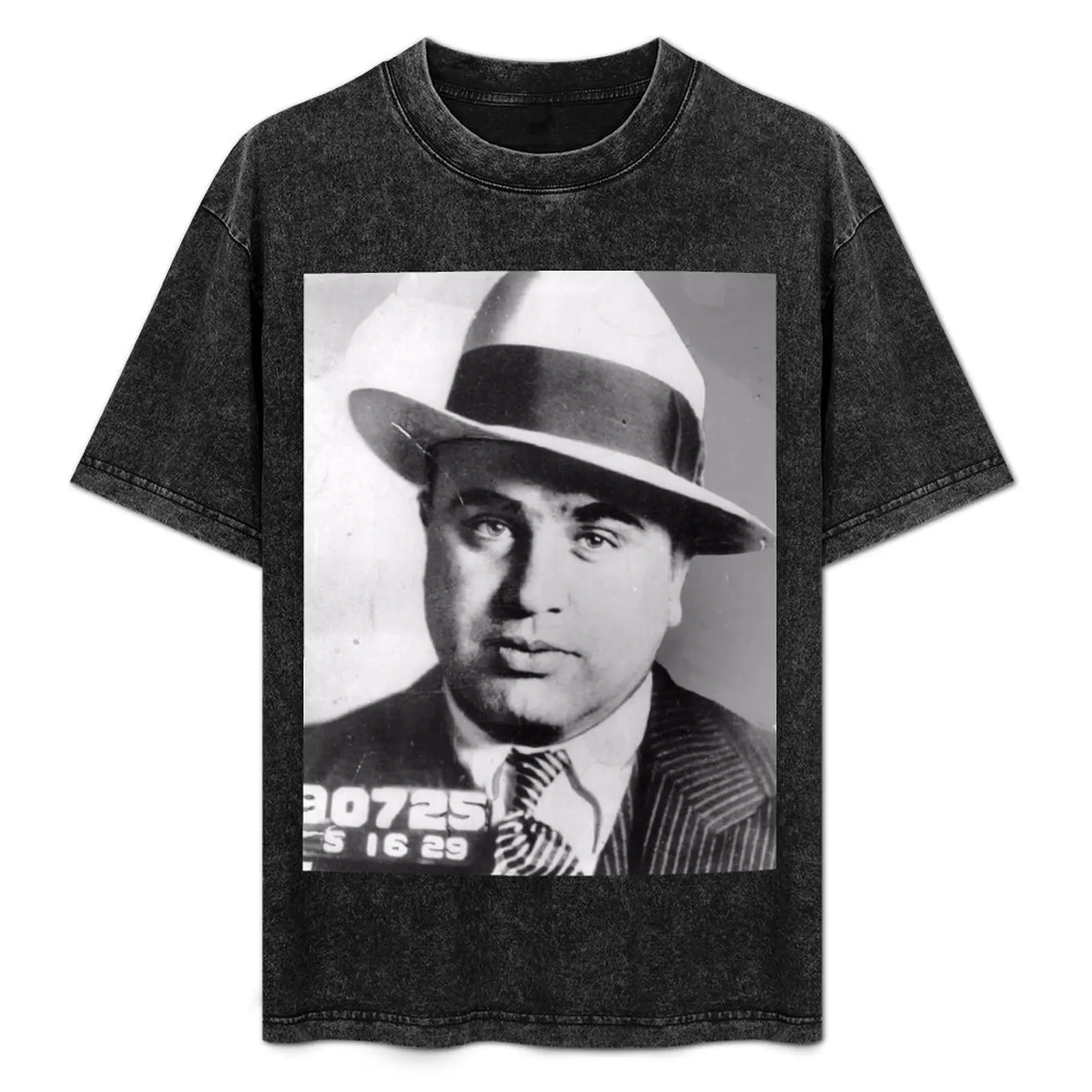 

Al Capone Mug Shot T-Shirt oversized graphic tee vintage anime shirt man clothes oversized t shirts for men