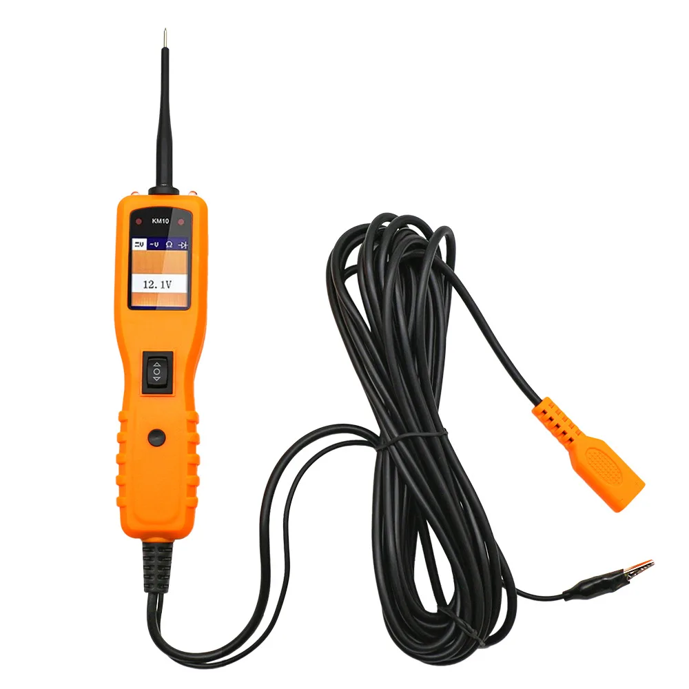 KM10 Automotive Probe Tester, Circuit Tester 12V 24V Automotive Current Voltage Test
