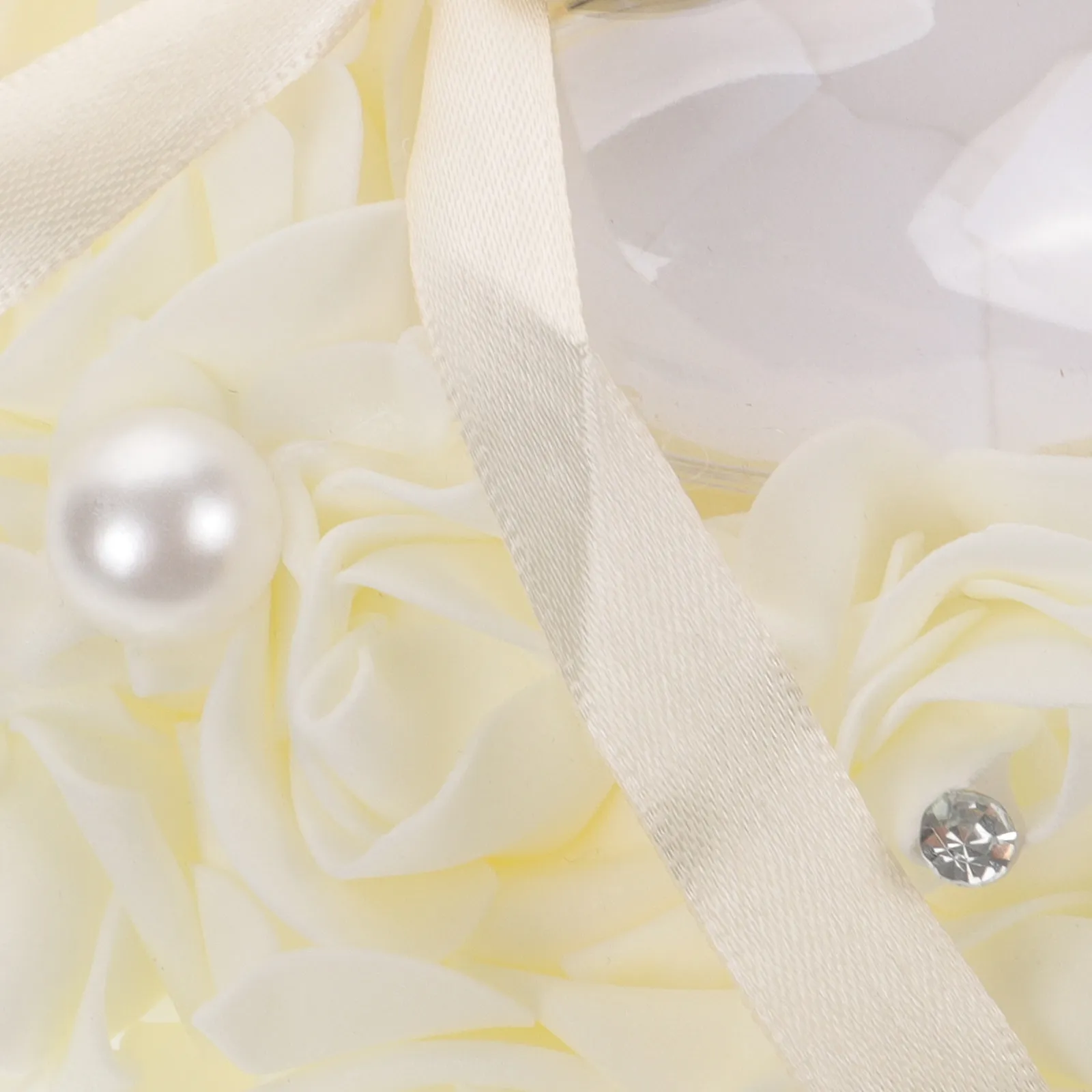 

Подушка для колец с искусственными цветами, романтический держатель для обручальных колец, подарок для невесты, декор для свадебной церемонии