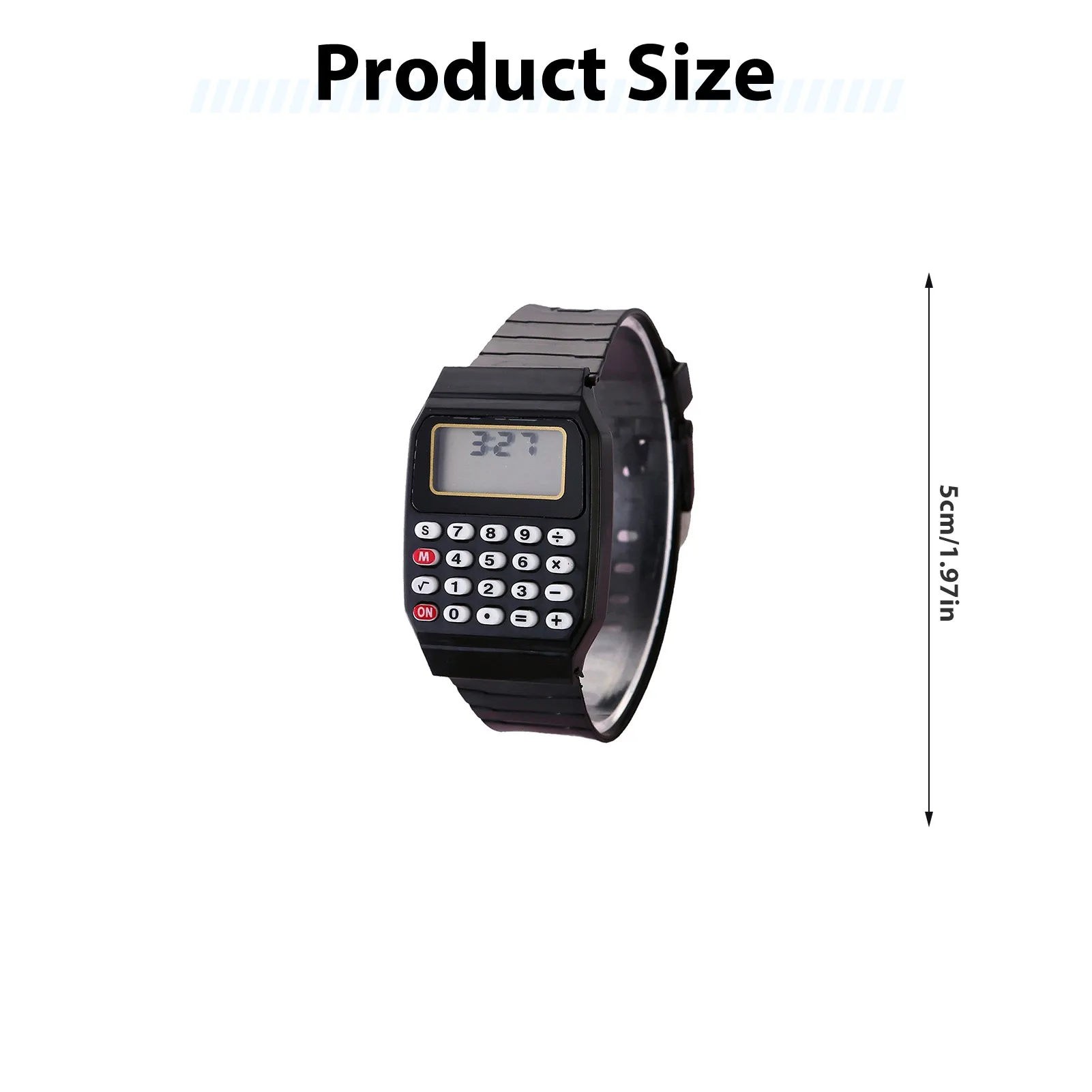 نموذج الساعة آلة حاسبة مدمجة ملونة وخفيفة الوزن وآلة حاسبة بسيطة للطلاب والمعلمين واللوازم المدرسية #5