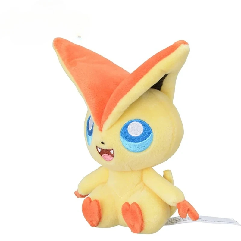 Kawaii #   494 Victini Plüschtiere Cartoon-Plüschpuppen Dekokissen Geburtstagsgeschenk für Kinder Freunde Jungen Heimdekoration