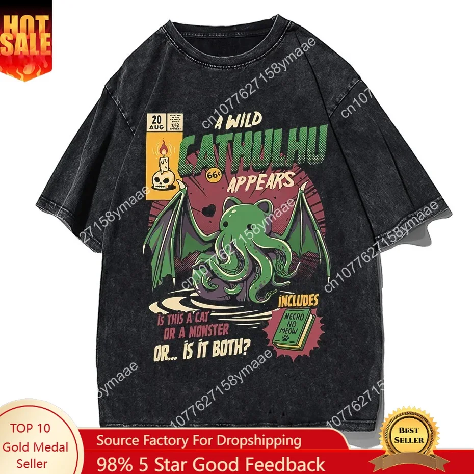 

Cthulhu T-Shirt Men O Neck cool summer T Shirts Short Sleeve Tees fashion Tops