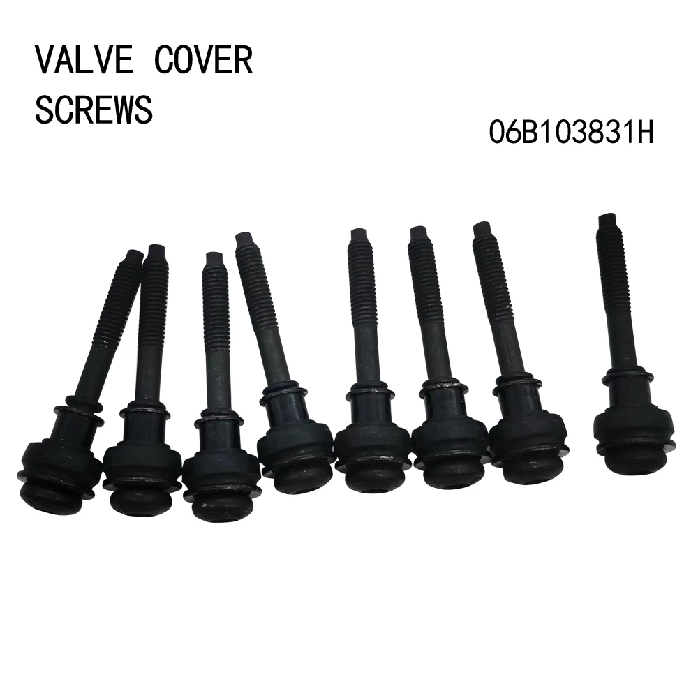 8Pcs Valve cover screws For Audi A3 S3 A4 S4 Skoda Octavia VW Golf Jetta Caddy Passat Sagitar Bora Touran 06B103831H 06B103831F