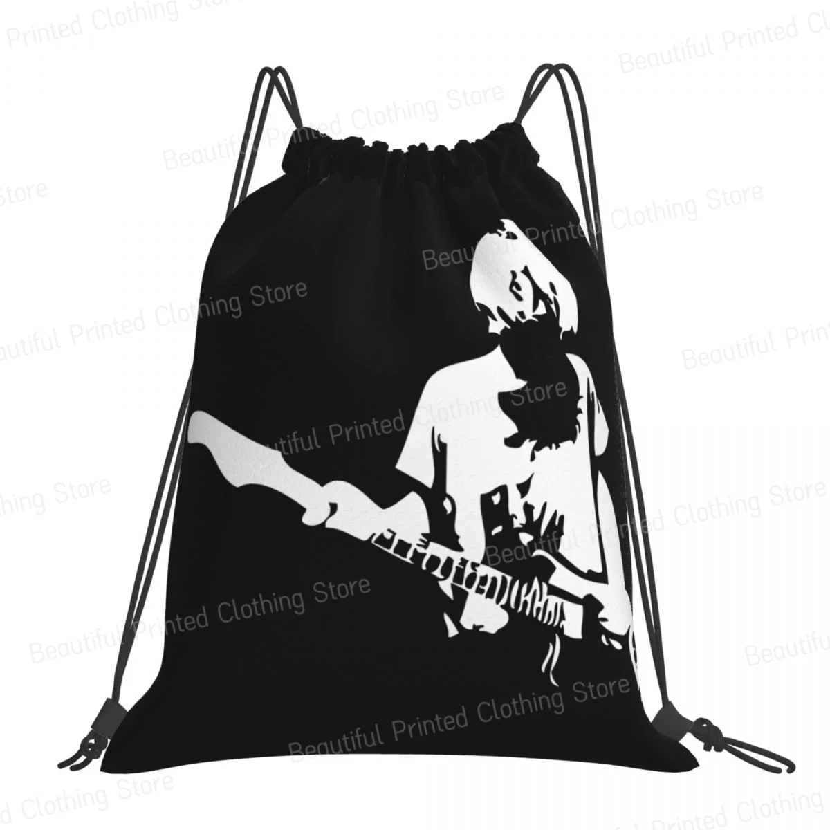 Kurt Cobain Guitar As You Are Drawstring Bags Large capacity polyester Backpack Yoga Backpacks