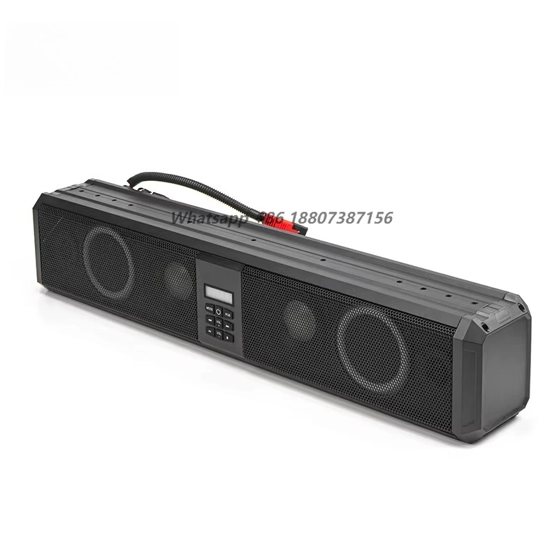 

Electric Golf Cart Accessories Soundbar for 6 Speakers Voice Dominator Plastic IP66 Waterproof RGB Ambient Lighting
