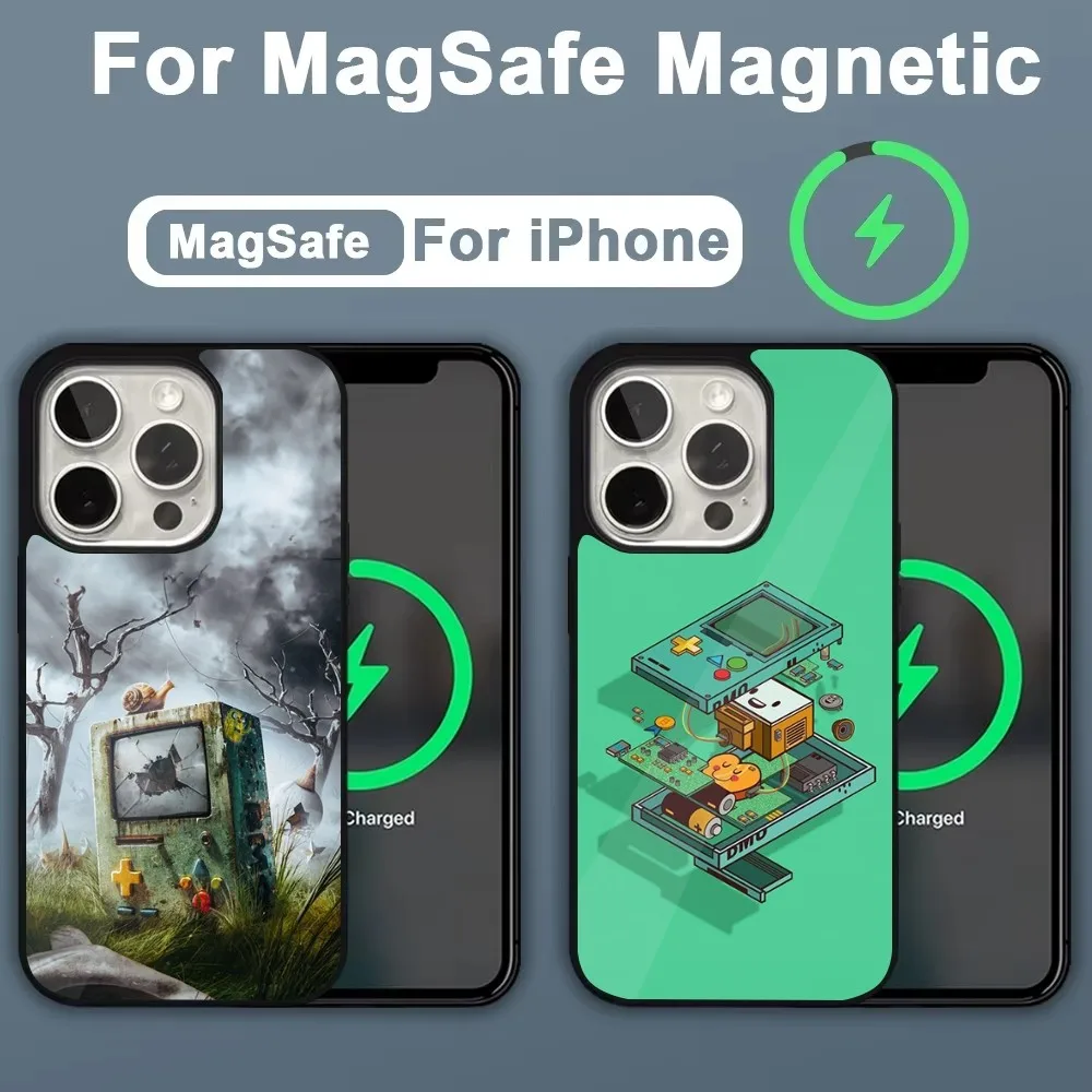 A-Adventure Time Phone Case For iPhone 16,15,14,13,12,11,Plus,Pro,Max,Mini Magsafe Magnetic Wireless Charging