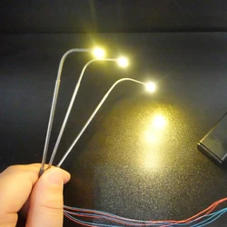 Clearance 3V Model Street Lamp Warm White Light Lamppost Landscape Led Lighting Playground Highway/Parking Area