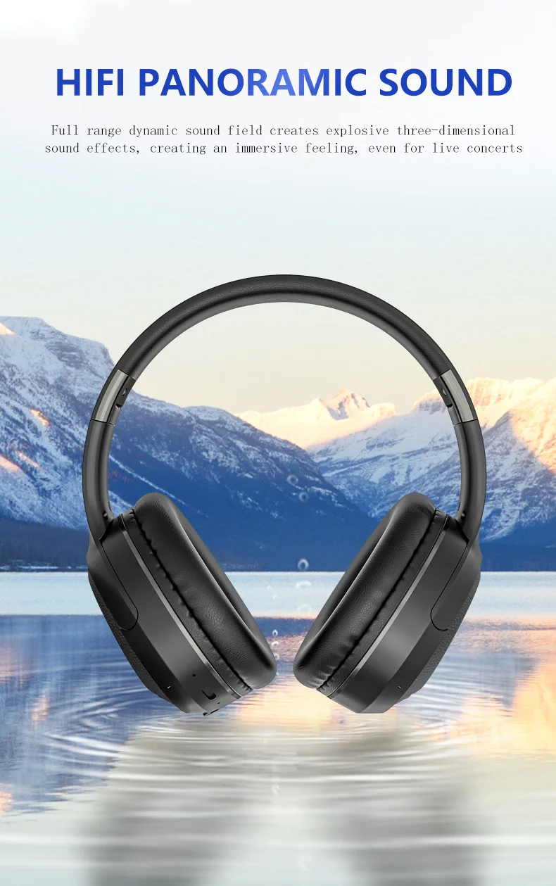 Drahtlose TV-Kopfhörer, Bluetooth 5.0, USB-Adapter, Stereo-Headset, faltbare Helm-Ohrhörer mit Mikrofon für Samsung TV PC Musik – Detail 9