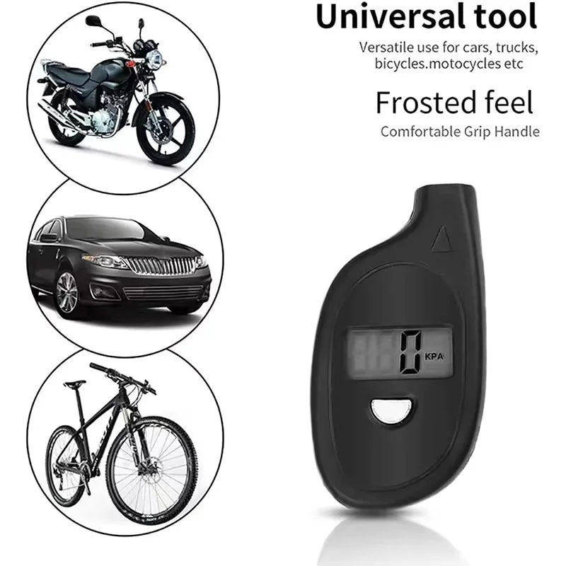 Tire Gauge Digital With LCD Display Car Tire Air Pressure Tester Meter Auto Car Motorcycle Tire Safety Alarm Testing Tools - view 4