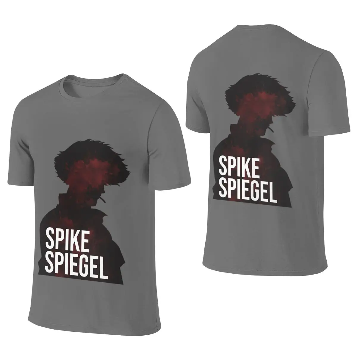 Scribble Spiegel American Style Reversible T-shirt Retro Academy Three-Dimensional Printing T-shirt