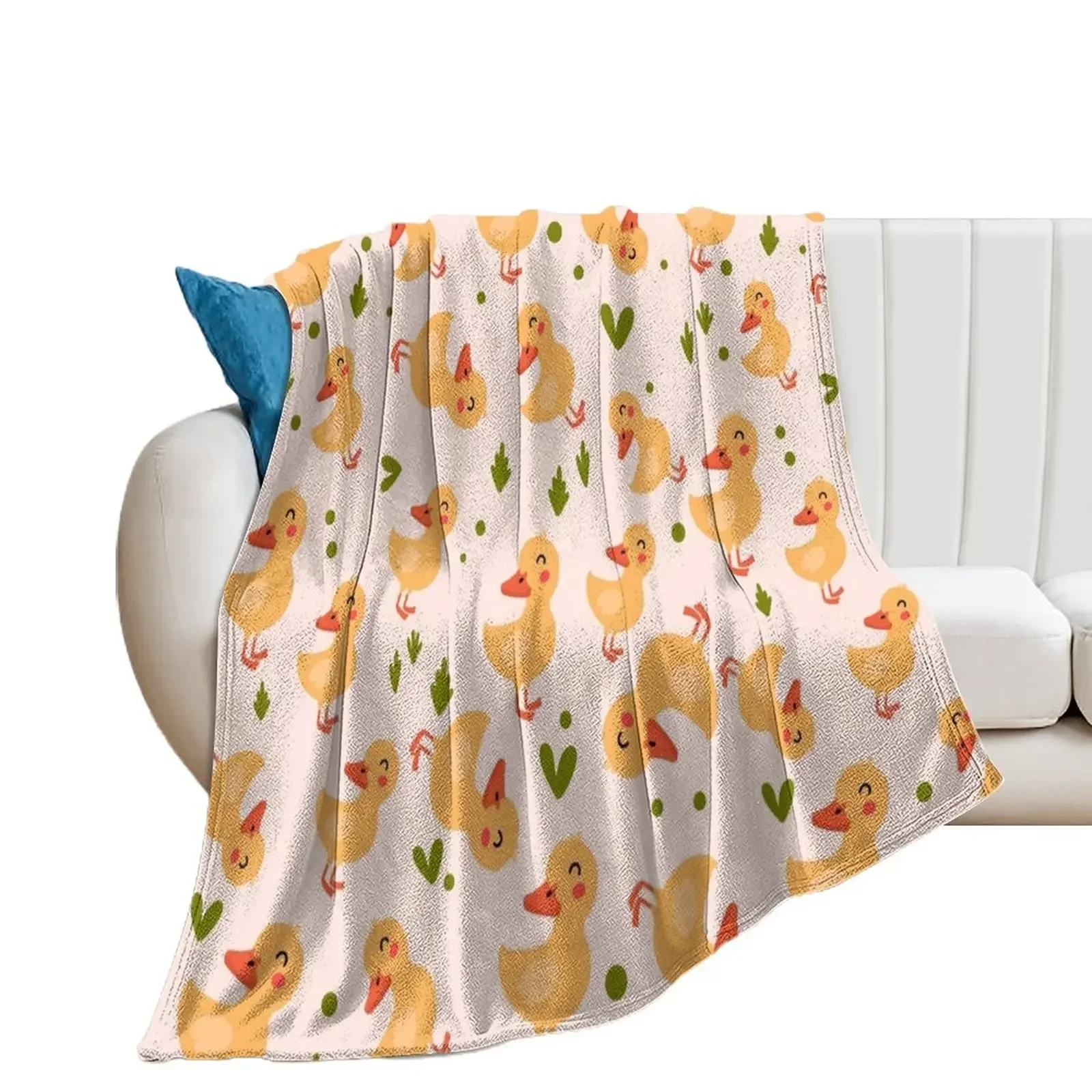 Ducklings Pattern Throw Blanket Luxury Brand manga Blankets