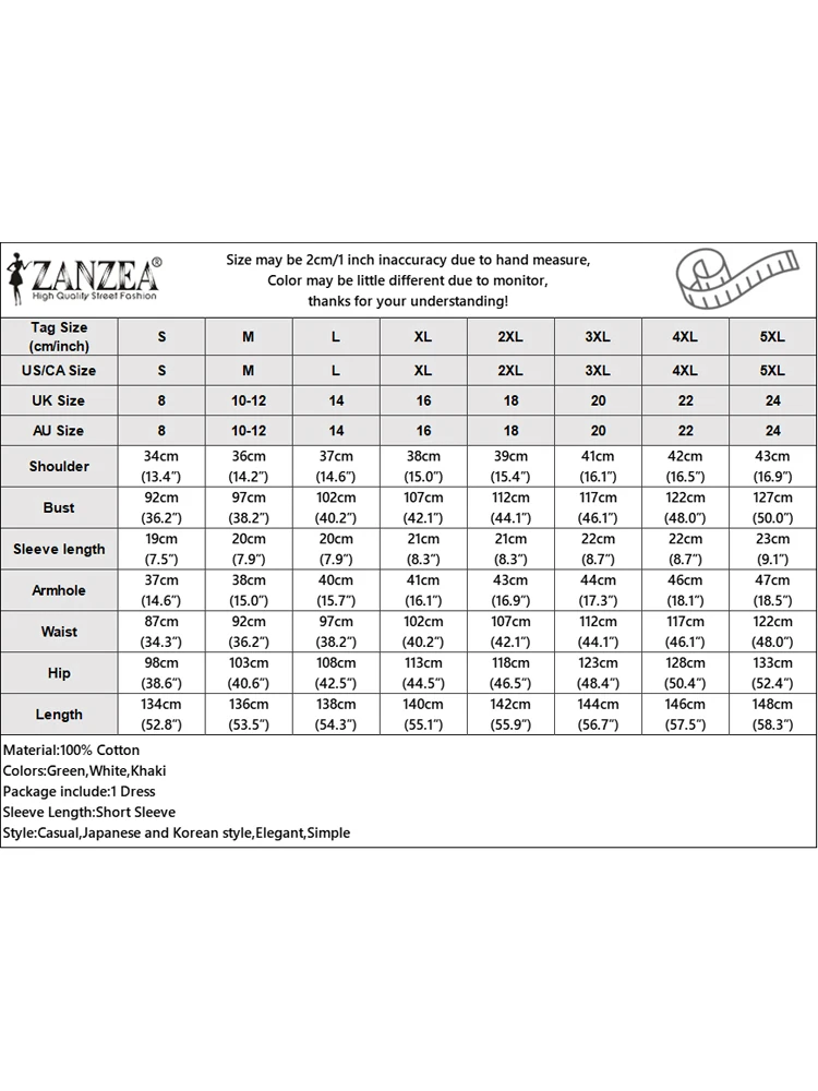 ZANZEA Letnia Bawełniana Długa Sukienka Damska Modna Koronkowa Sukienka Letnia 2025 Dekolt V Elegancka Codzienna Jednolita Krótki Rękaw Falbanki Maxi Vestidos