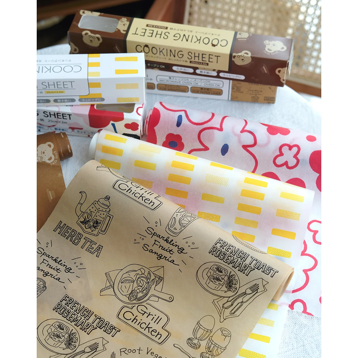 

Food ade Baking Silicone Oil Paper Sandwich Cartoon Oil Paper Pad Paaging Paper for Rice Balls Burgers Lunch Boxes