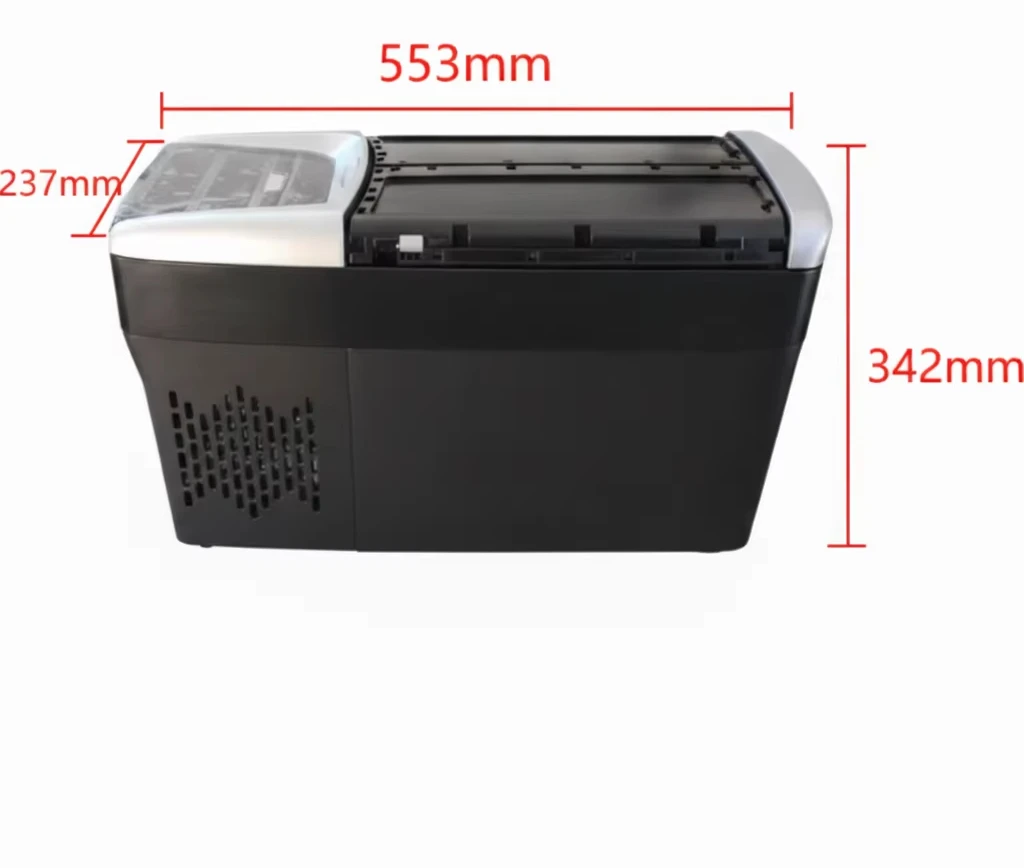 DC 12v car center console refrigerator 11L intelligent digital touch screen compressor refrigerator