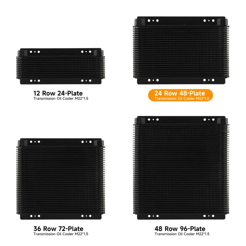 مبرد زيت من الألومنيوم 12/24/36/48 يناسب محرك عالمي للمنافسة Vw Baja Bug Street، والشاحنة Rv #5