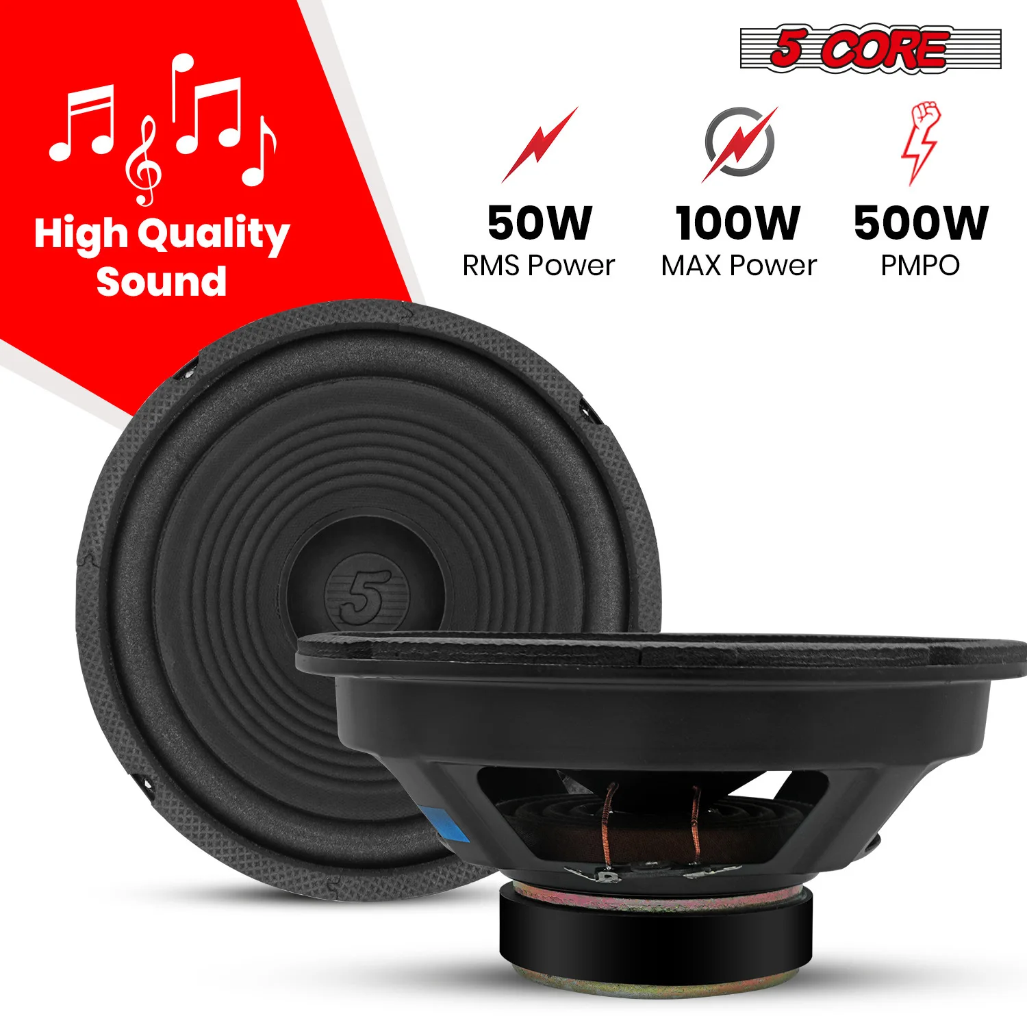 4 Ohm Replacement Car Bass Sub Woofer 8 Inch Subwoofer Speaker WF 8