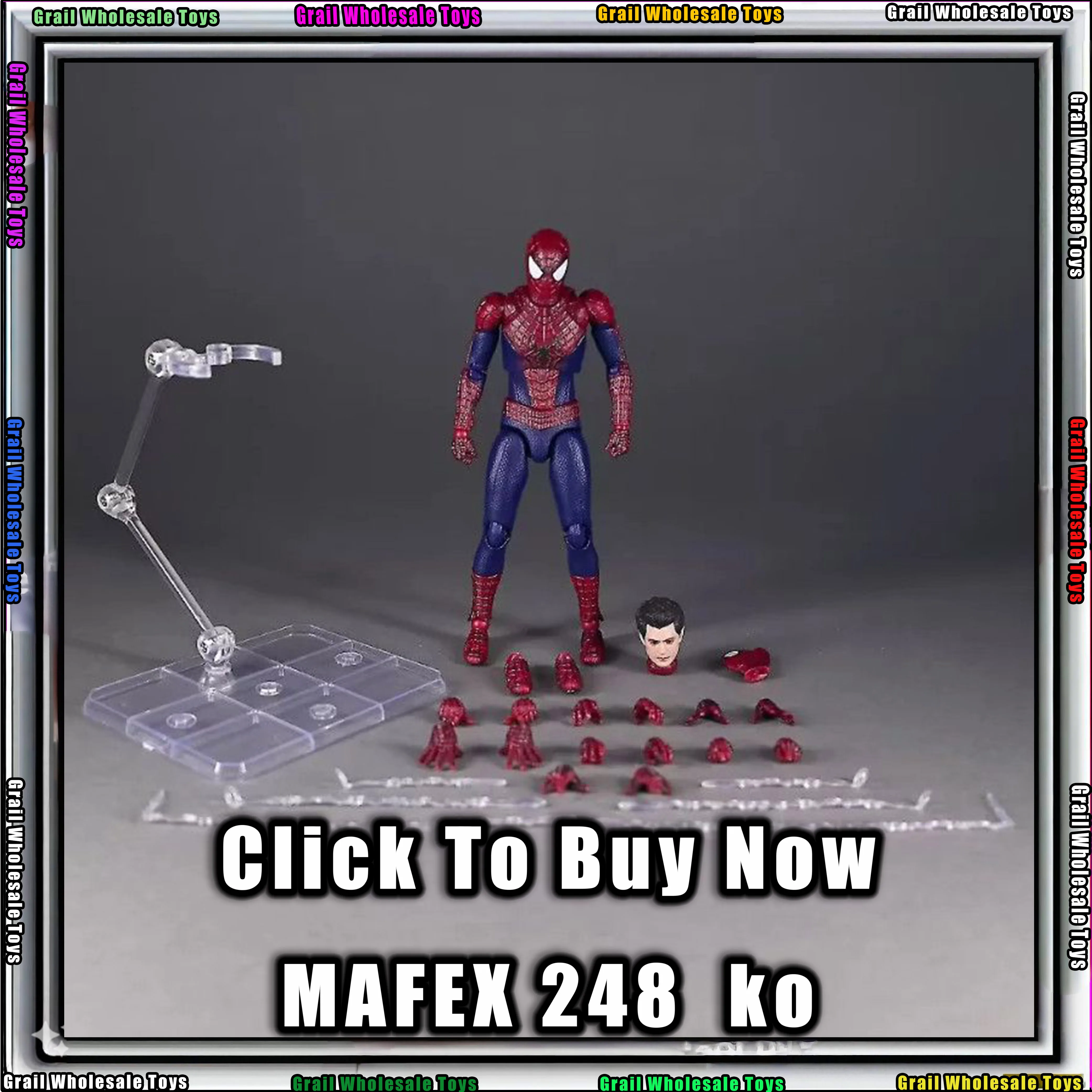 

В НАЛИЧИИ! Фигурка Mafex 248 Человек-паук Гарфилд: Удивительный Человек-паук, аниме-фигурка, модель, статуэтка, игрушка, подарок