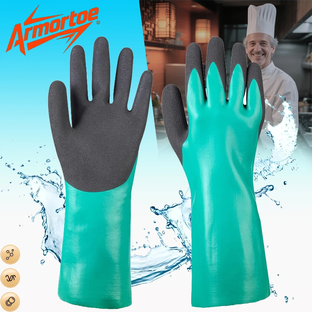 

ArmorToe Fish Gutting Gloves - Puncture/Cut/Slip/Waterproof for Seafood Processing & Coastal Foraging Safety #ArmorToe8010