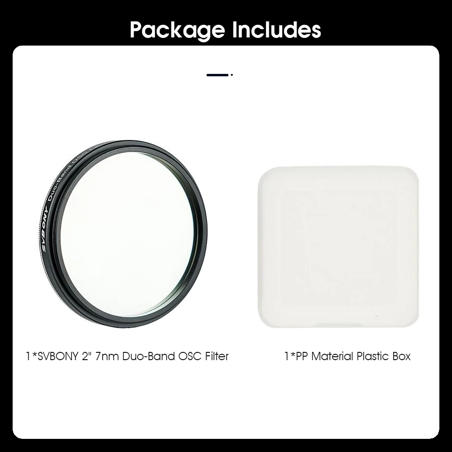 Svbony SV220 Teleskopfilter, H-Alpha und OIII, 7 nm Dualband 1,25"/2" Nebelfilter, Lichtverschmutzungsfilter für Astrofotografie – Detail 29