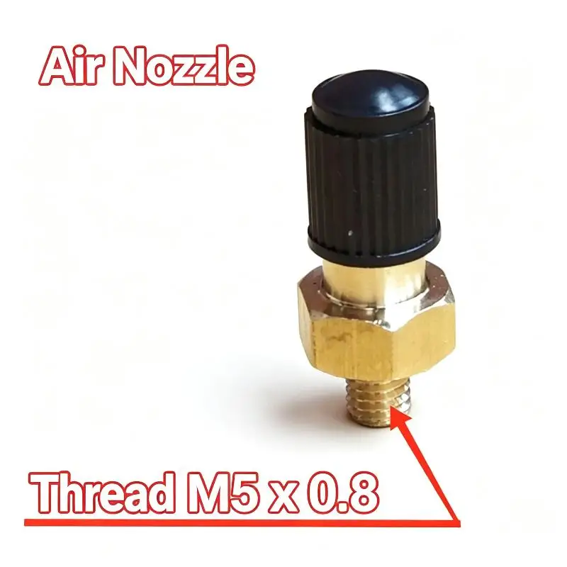 {H} Air Valve (including O-ring) For Hitachi Water Pump Nitrogen Tanks; M5x0.8 Thread; Compatible With Pressure Tanks