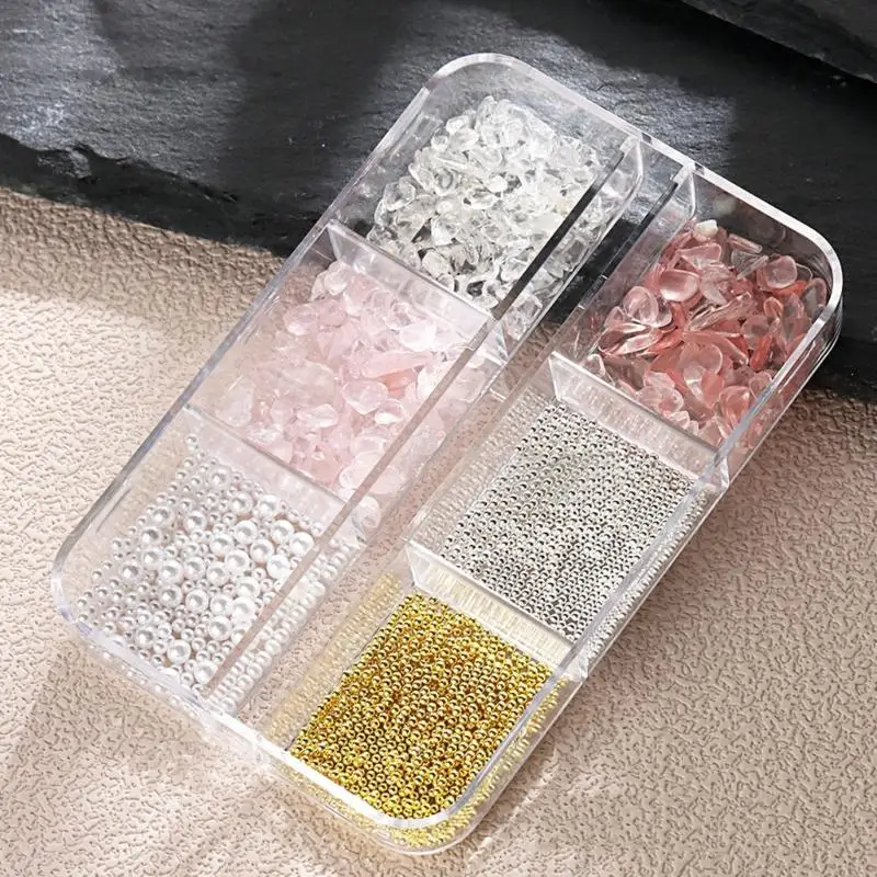 L8RD 6 grilles ongles breloques goujons ongles gemmes Art artisanat diamants Zircon bijoux
