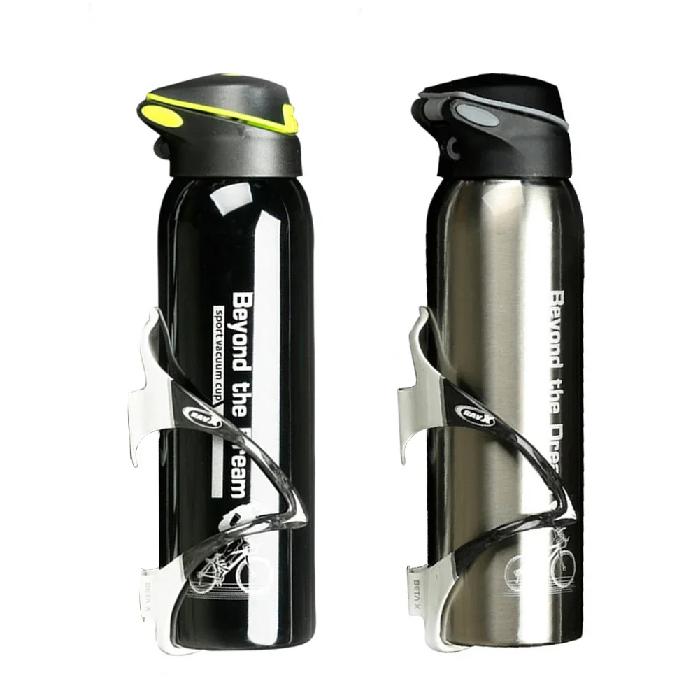 Bicycle Water Bottle Mountain Bike Kettle Cycling Thermos Warm Keeping Water Cup Sports Bottle 500ml Aluminum Alloy 0.5L