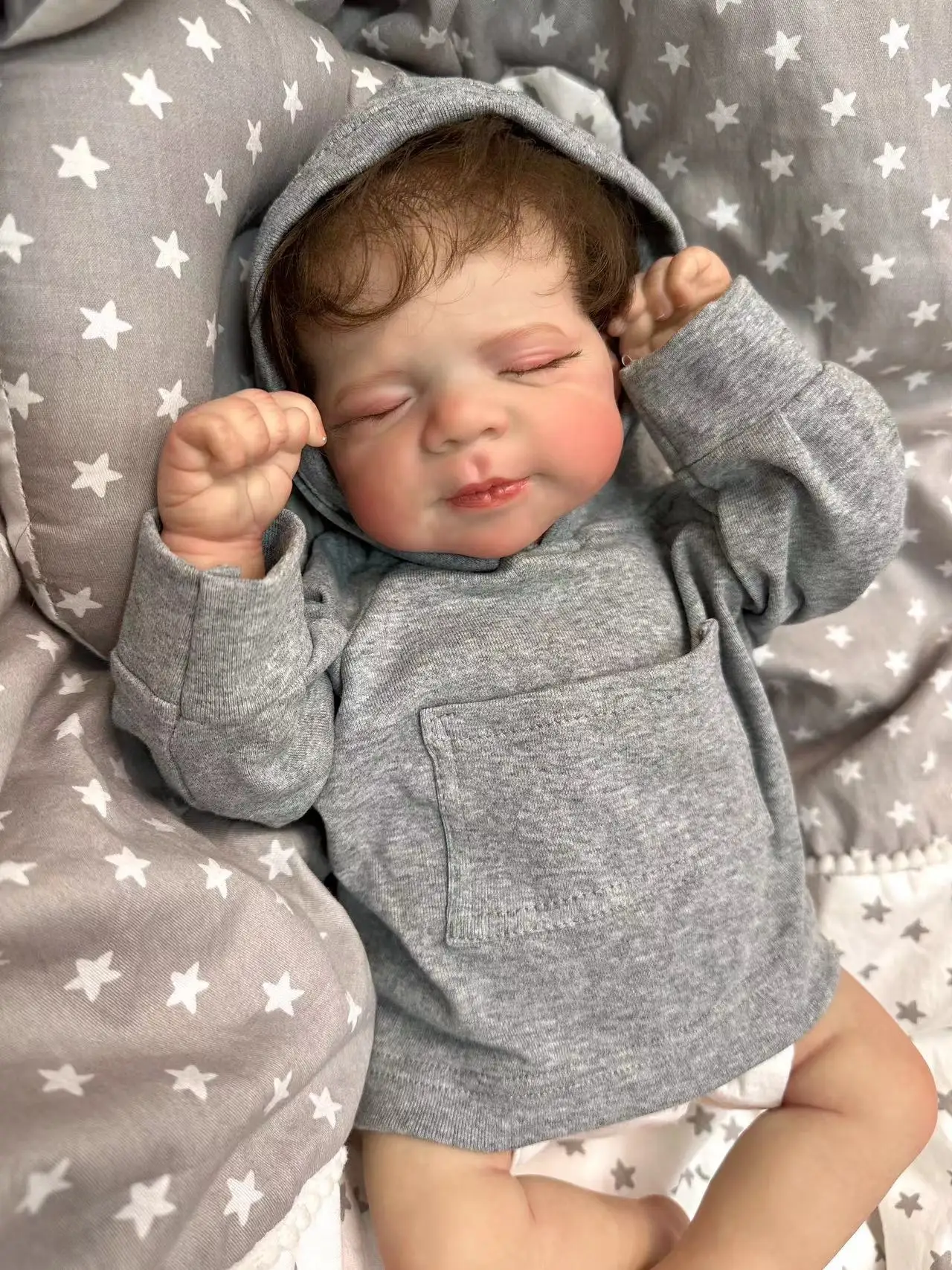 

Cokela 45 cm realistic sleeping baby dolls life size silicone baby reborn dolls silicone newborn baby