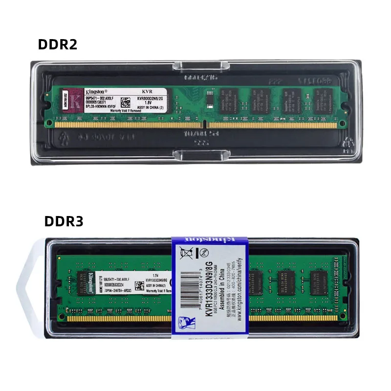 Kingston Memoria PC RAM PC2 DDR2 2GB 800Mhz 667MHz PC3 DDR3 4GB 8GB 1333MHZ 1600MHZ 1866MHz DDR3 RAM Memoria Desktop Modelo 5