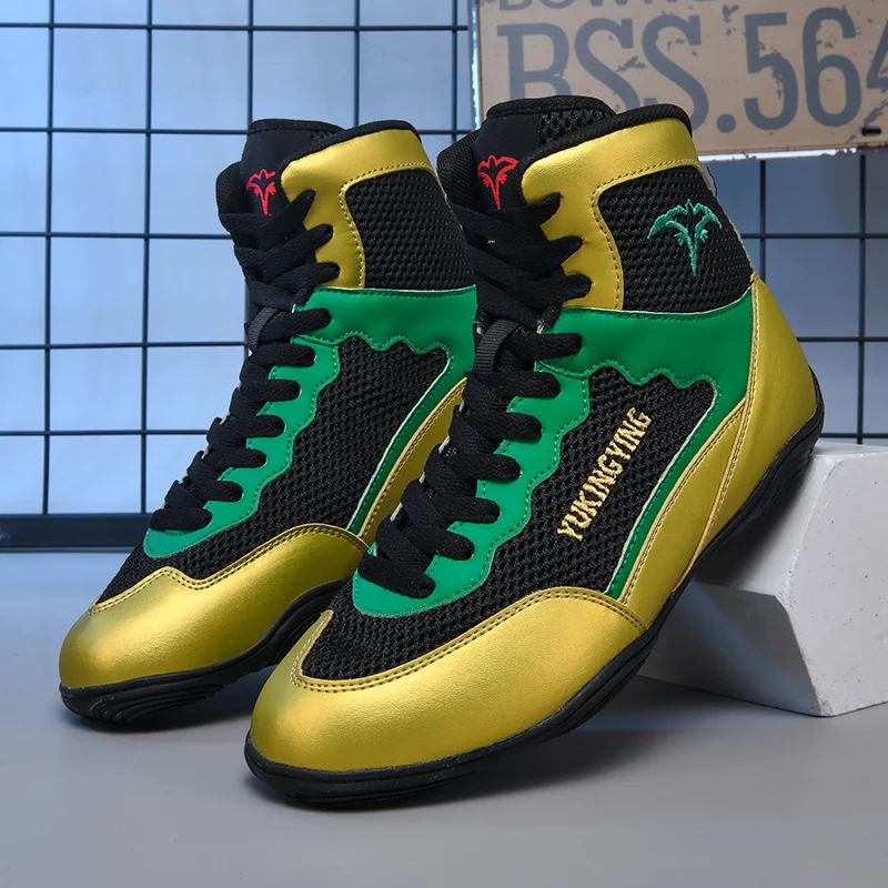 

Мужские боксерские кроссовки высшего качества для фитнеса и спорта, легкие брендовые боевые кроссовки для взрослых, профессиональные борцовские туфли для дзюдо