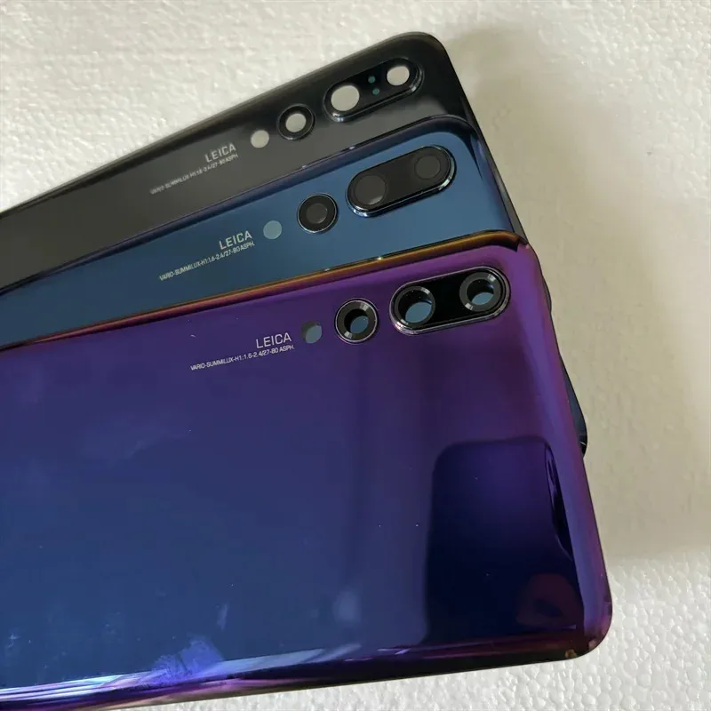 Заднее стекло для Huawei P20 Pro, крышка батарейного отсека, задний чехол, объектив камеры CLT-L09 CLT-L29