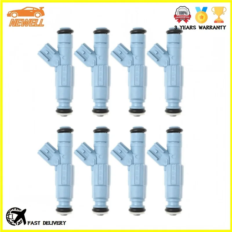 

8pcs 0280155849 XF1E-A5B Fuel Injector For Ford Taurus Mercury Sable 3.0L JEEP Grand Cherokee Dodge Dakota Durango Ram 4.7L V8