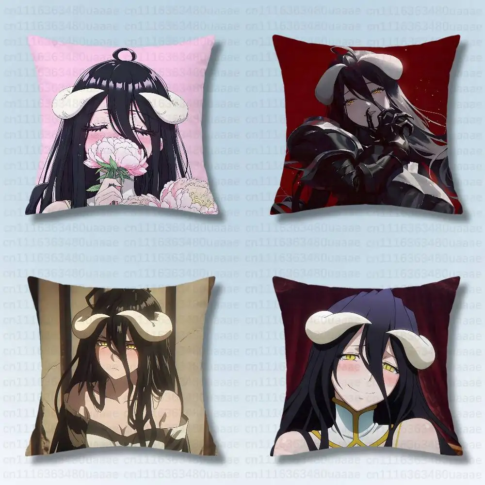 Housse de coussin imprimée Albedo O-Overlord, inspirée de la fantasy, pour canapé, décoration intérieure